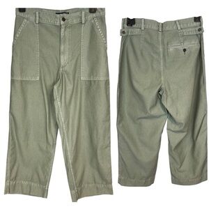 Abercrombie & Fitch green baggy utility pants size 12 womens NWT